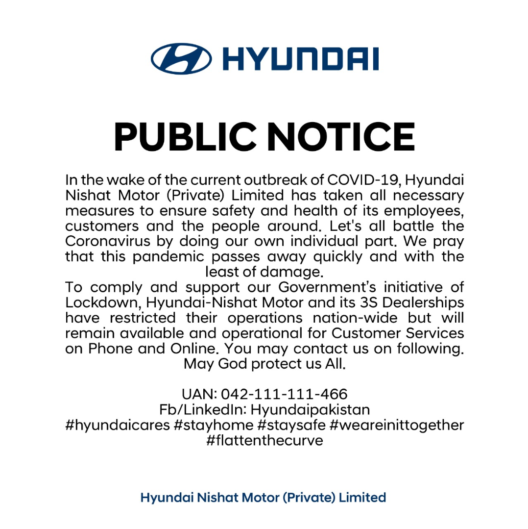 COVID-19 - Public Notice