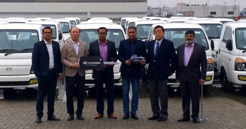 Fleet Handing Over Ceremony – 45 units of Hyundai Porter H-100 Pickup Delivered to a local Distributor Company