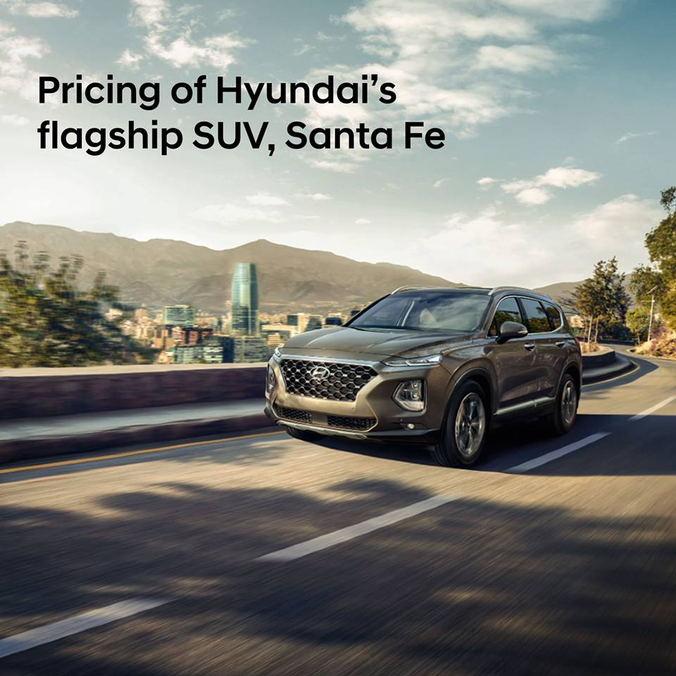 Pricing of Hyundai's flagship SUV, Santa Fe